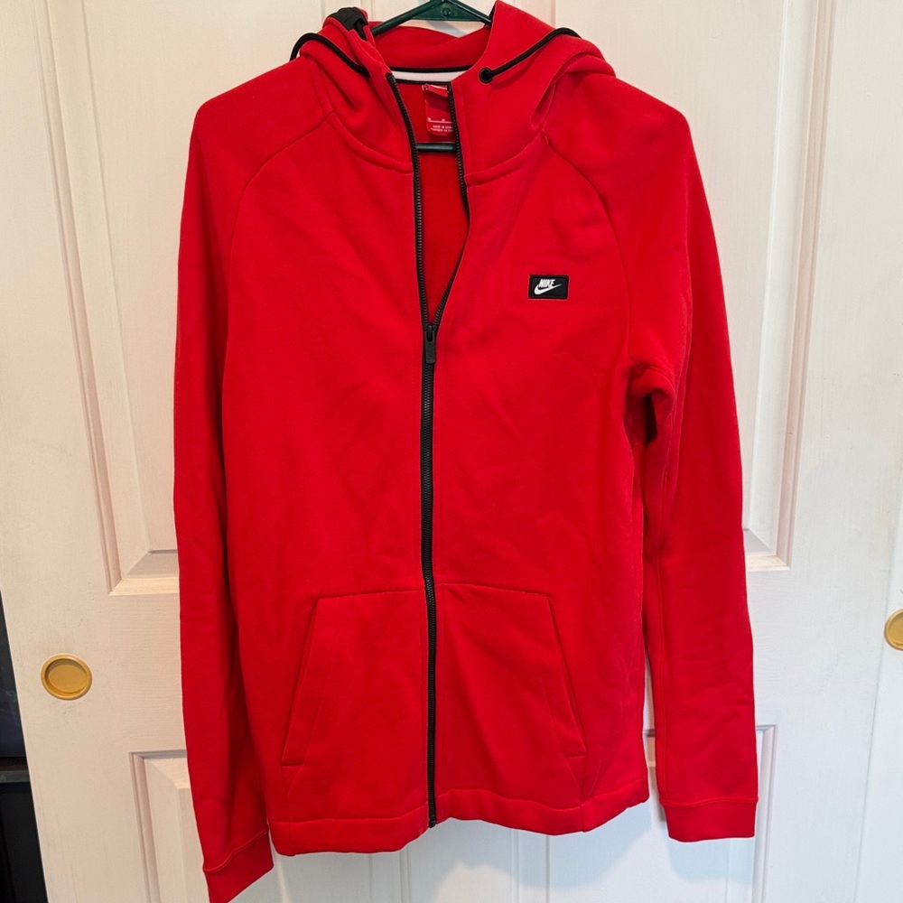 Nike Red Zip Up Men's Sweater (Grimm Gala)